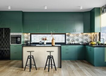 Convenient kitchen pleasant place for the hostess